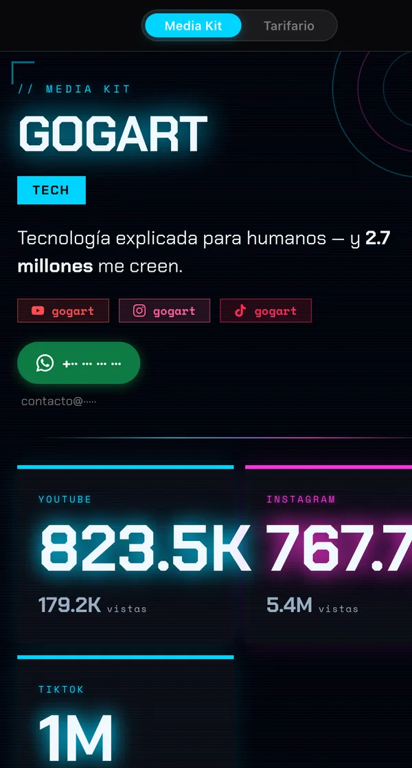 Kit demo con el tema Neo Tokyo